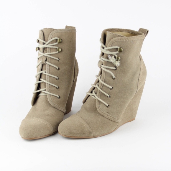 Kimchi Blue Shoes - Kimchi Blue Womens Ankle Boots 4" Wedge Heels